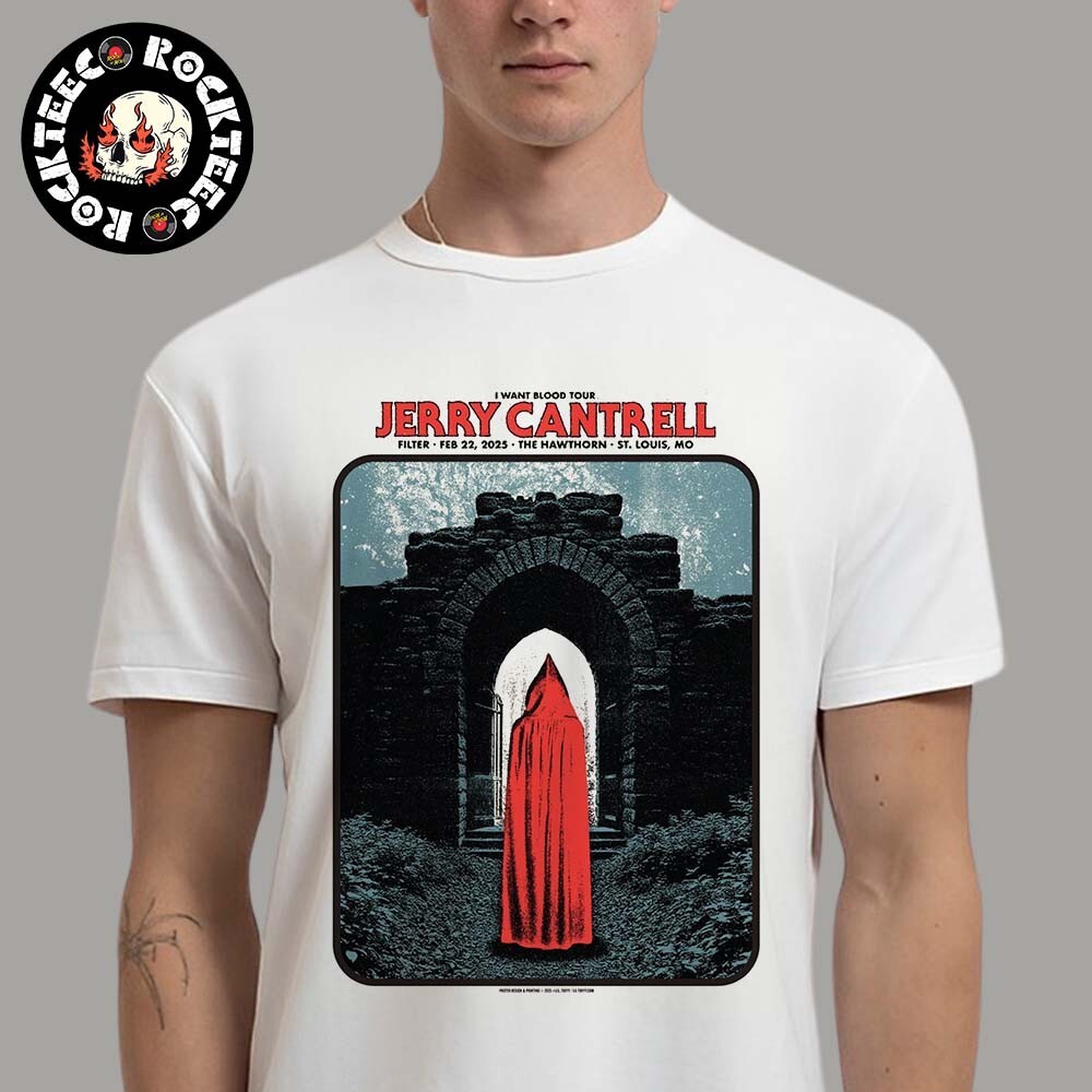 Jerry Cantrell I Want Blood Tour 2025 St Louis Shirt Feb 22