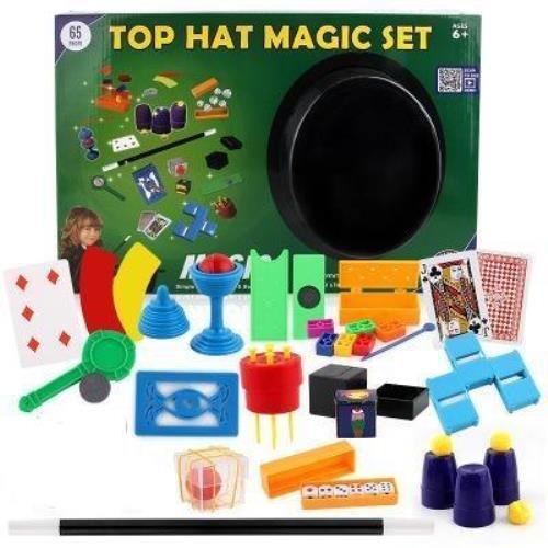 Abracadabra Magic Tool Box Featuring 65 Props for Kids and Beginners-image