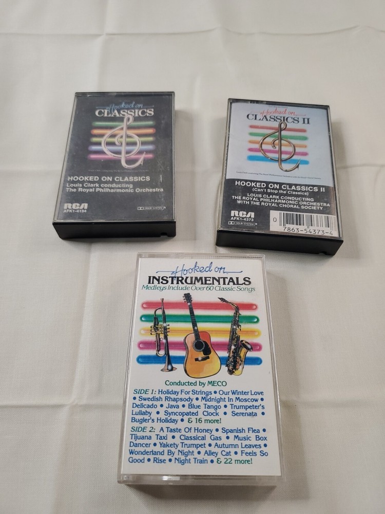 Hooked on Classics & Instrumentals Royal Philharmonic Orchestra  3 Cassettes