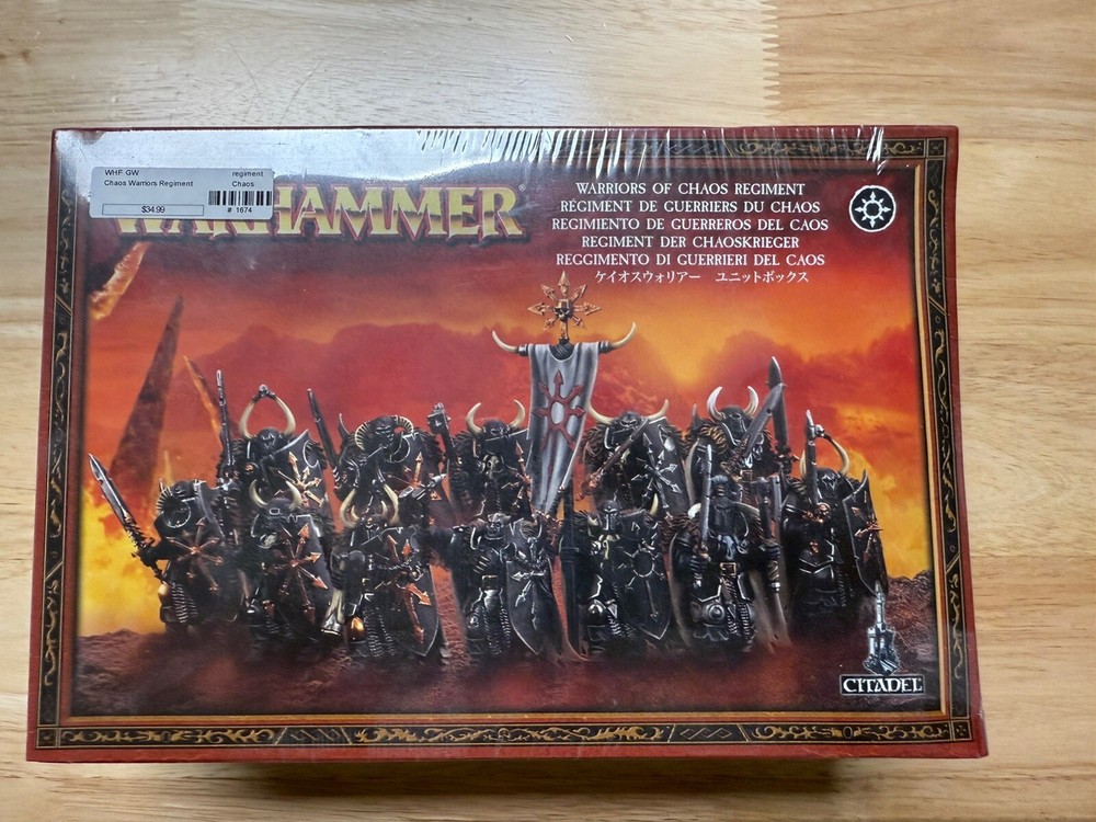 Warhammer Old WORLD AOS Chaos Warriors of Chaos Regiment  NIB - SEALED!