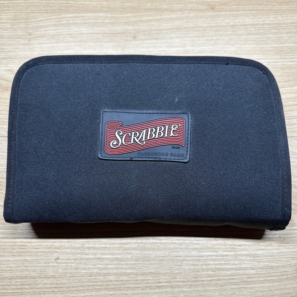 Scrabble Game Folio Edition Zippered Travel Case Portable Set 2001