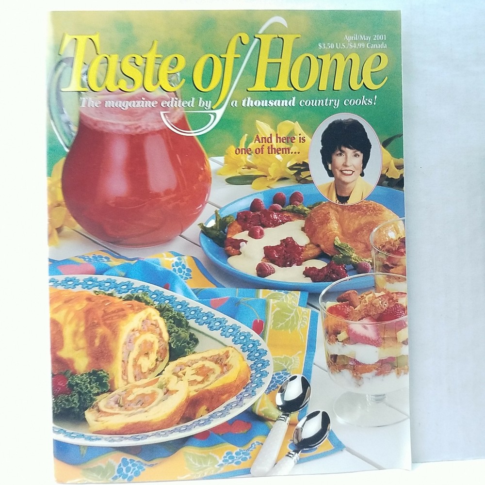 Taste Of Home April/May 2001 Edited By A Thousand Country Cooks!