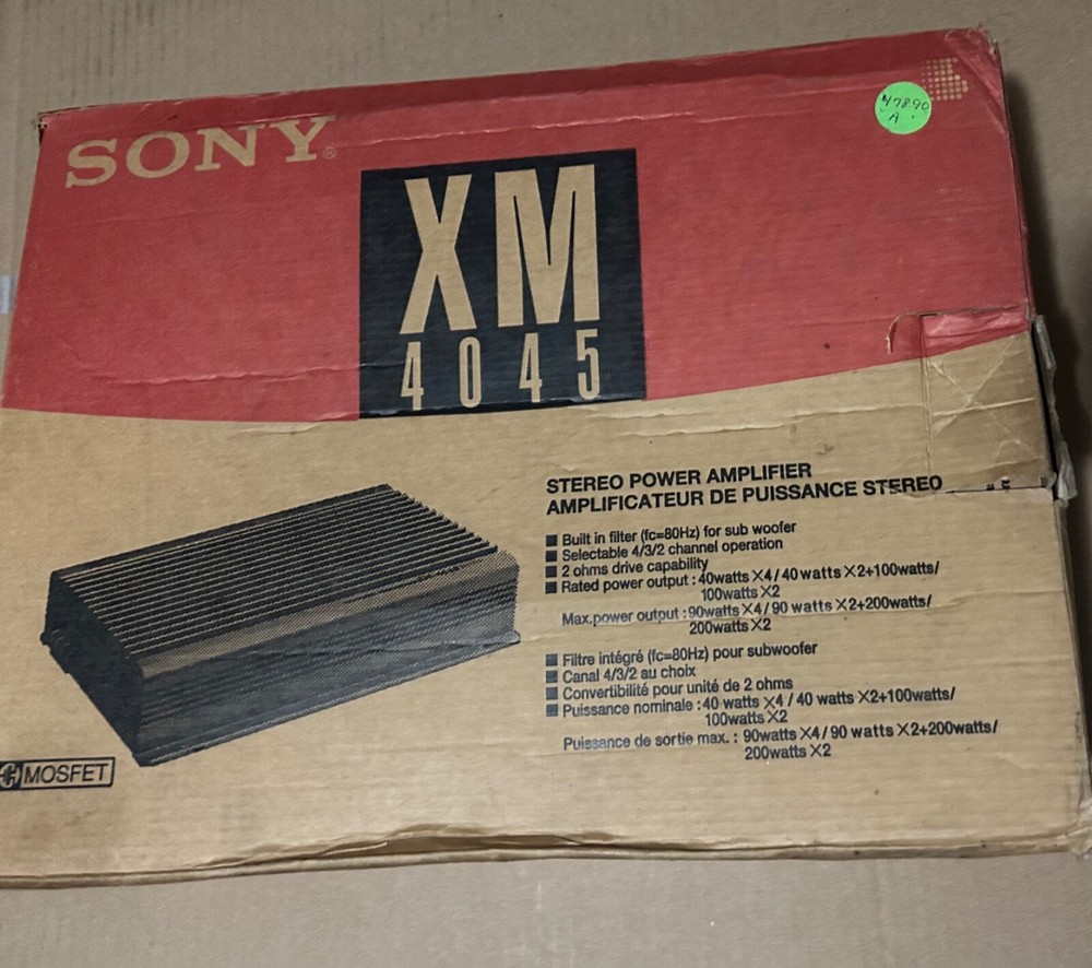 Sony XM-4045 MOSFET 4/3/2 Channel Power Amplifier