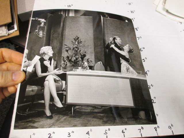 NBC TV studio promo photo 1960s JACK PAAR Tonight Show Debbie Reynolds dancing