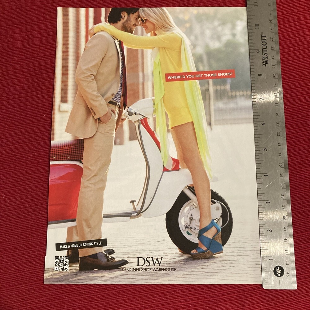 DSW Designer Shoes Sexy Long Legs Print Ad Perfect for Framing