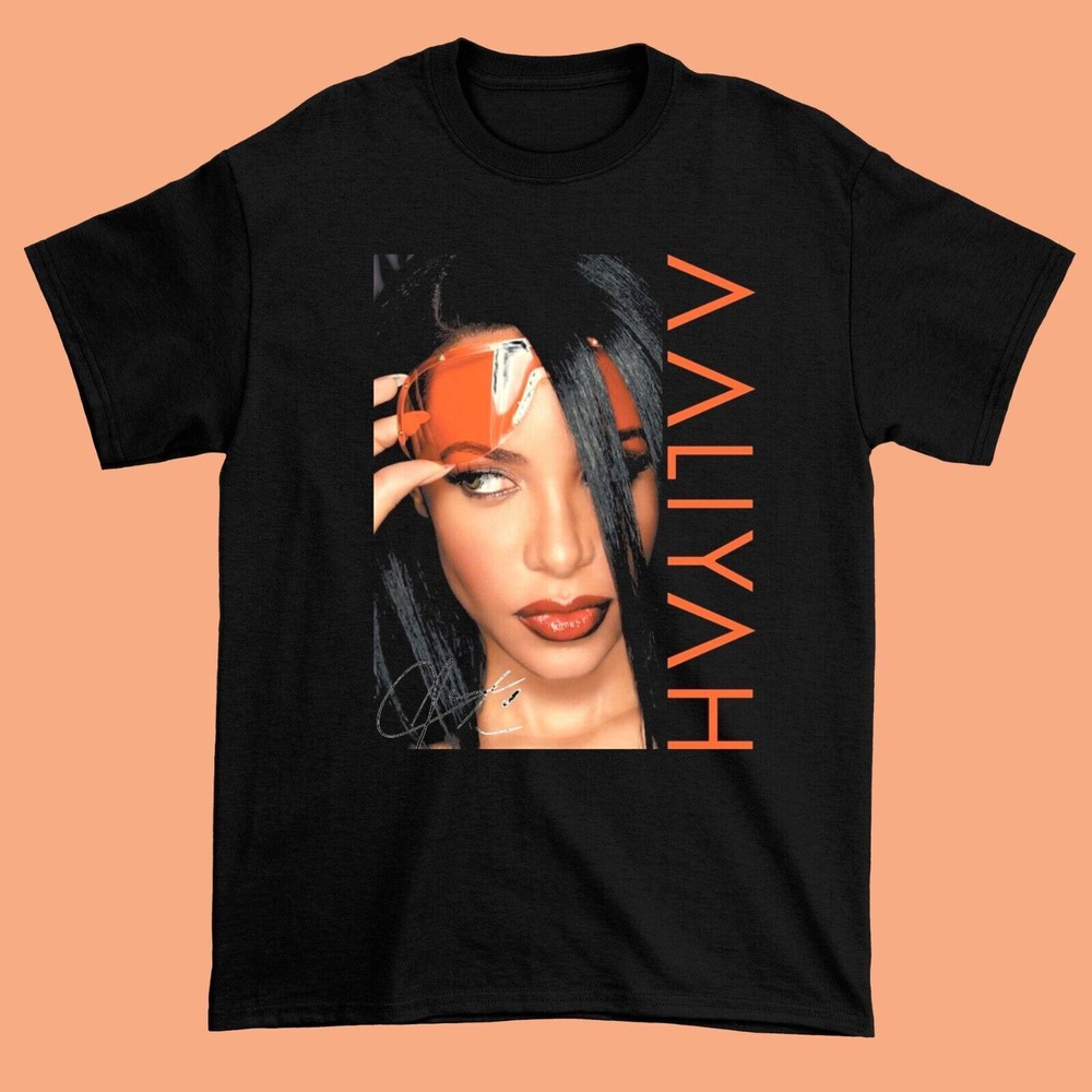 Aaliyah Music Singer Shirt Unisex Cotton All Size-image