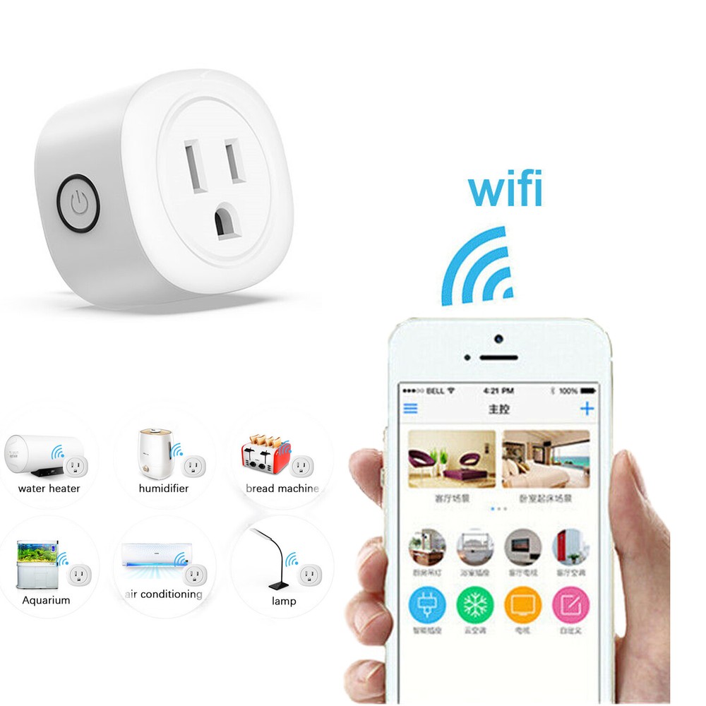 WiFi Home Smart Plug Socket Switch Outlet APP Remote Voice Control Alexa Google