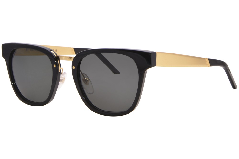 RetroSuperFuture Giorno Francis ABR/R FW17 Sunglasses Black/Gold/Grey 51mm-image