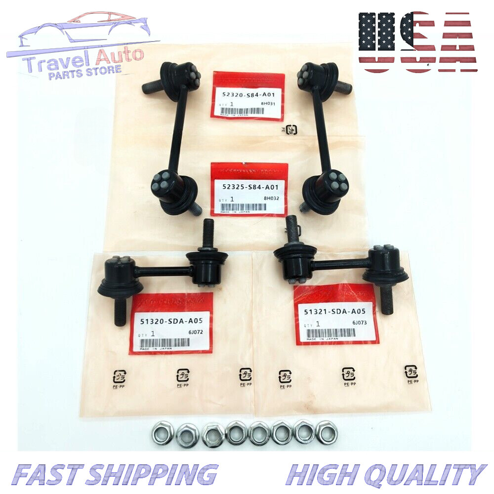 OEM 4Pcs Front & Rear Sway Bar Stabilizer End Link Set For Honda Accord Acura TL