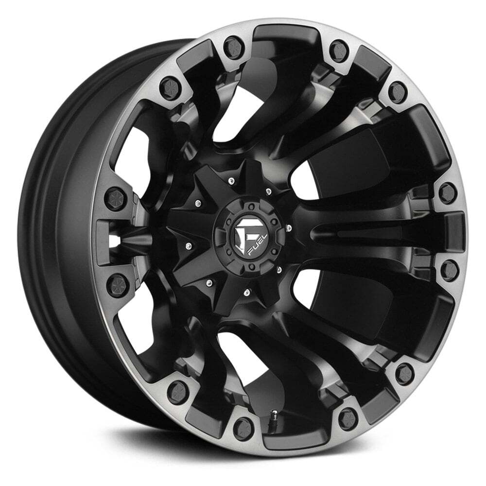 18x9 Fuel D851 VAPOR Wheel Black Single Rim 5x114.3 78.1mm