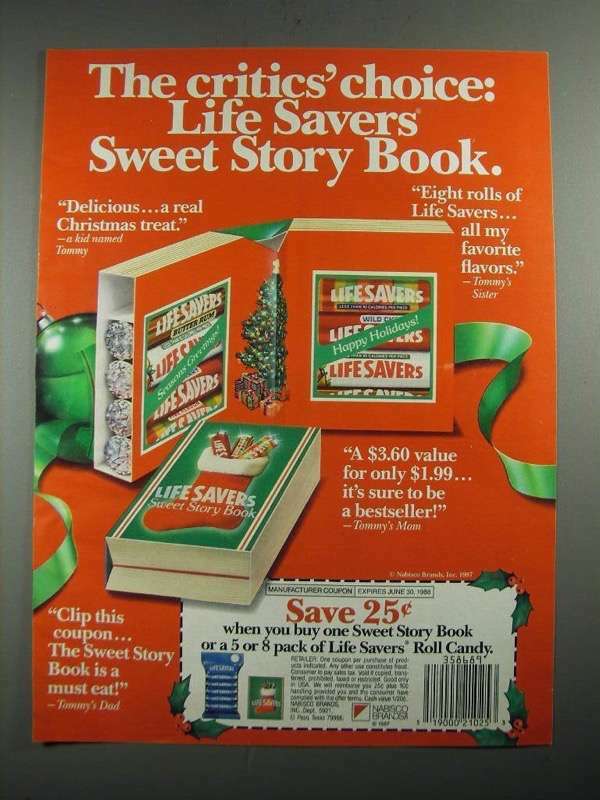1987 Life Savers Candy Ad - The critics' choice