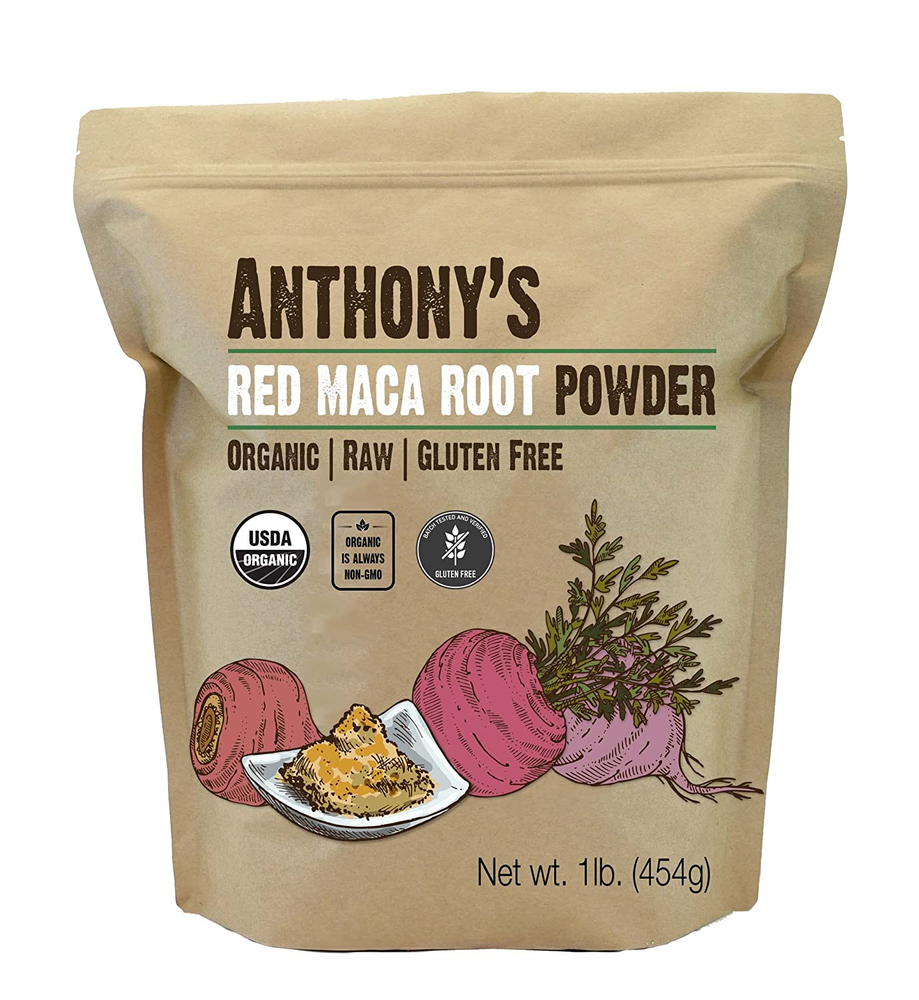Organic Red Maca Powder, 1 Lb, Raw, Gluten Free, Non GMO, Non Gelatinized