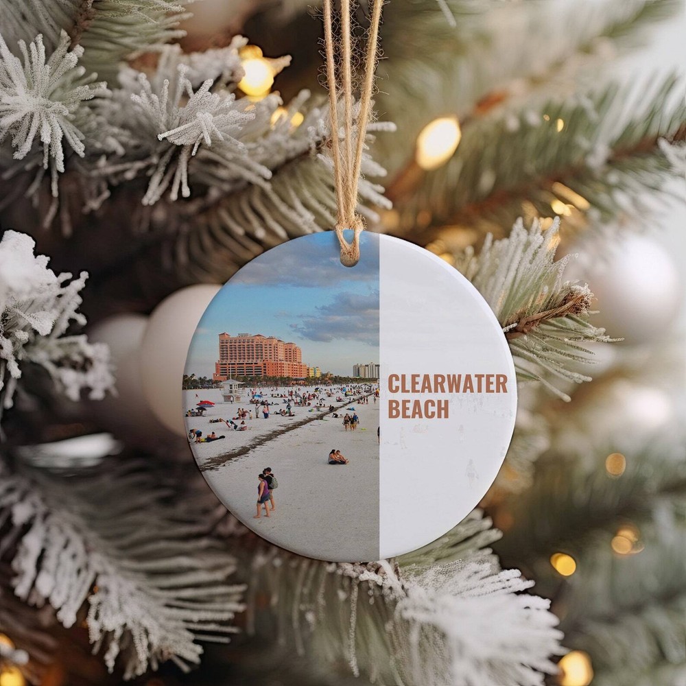 Clearwater Beach Ornament Christmas Ornament Clearwater Beach Gift Christmas