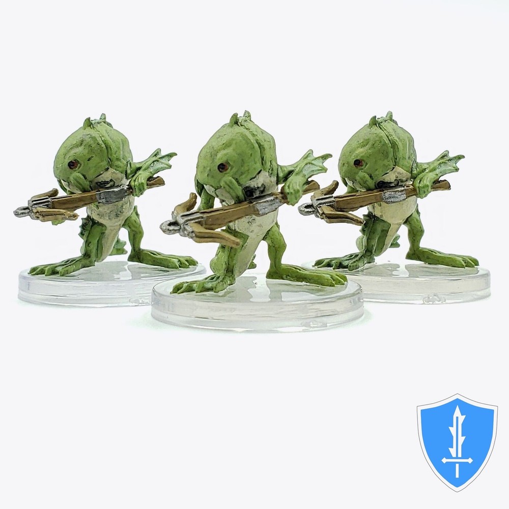 Locathah Hunter x3 - Seas & Shores #12 D&D Icons of the Realms Miniature