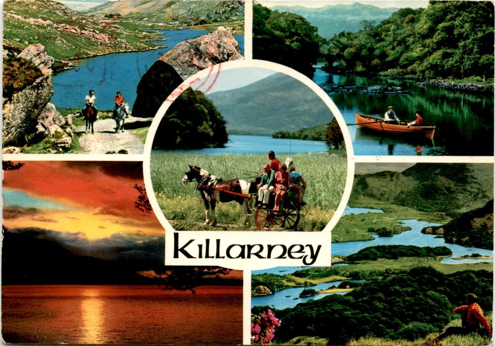 Killarney, John Hinde Studios, Ireland, Miss Elizabette Turbert, Elm Postcard