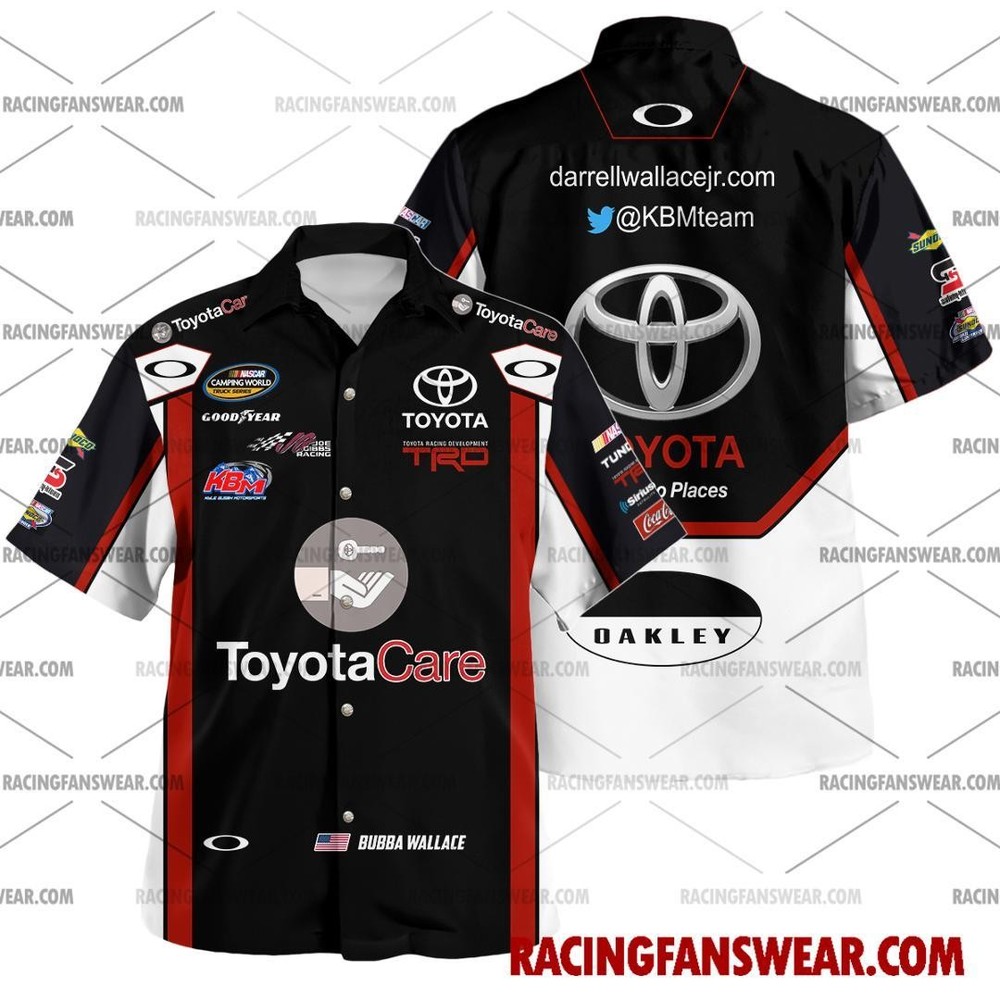 Bubba Wallace Nascar Racing 2013 Hawaiian Polo Shirts