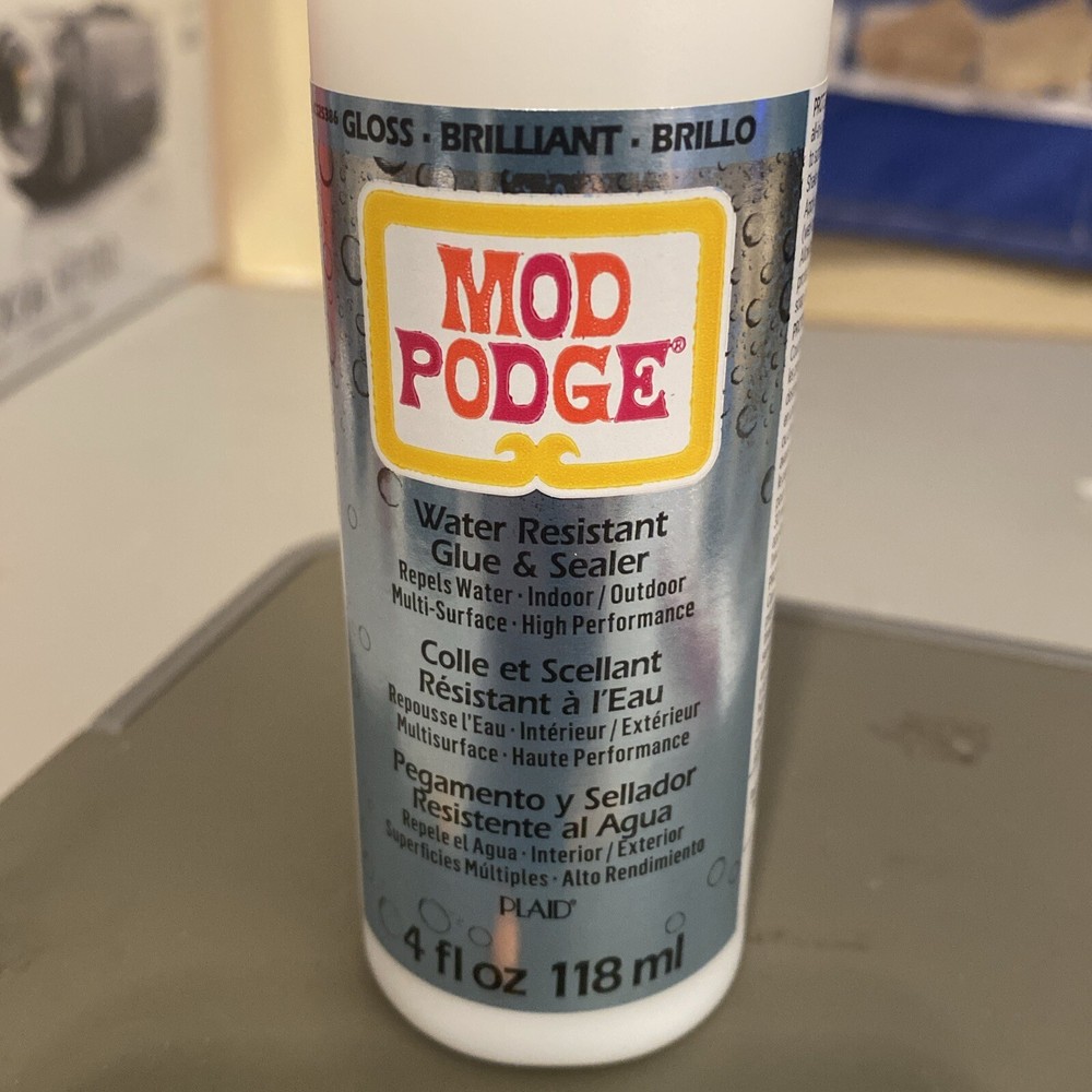 Mod Podge Sealer/Glue (Gloss, Water Resistant) 4 oz bottle (NEW)
