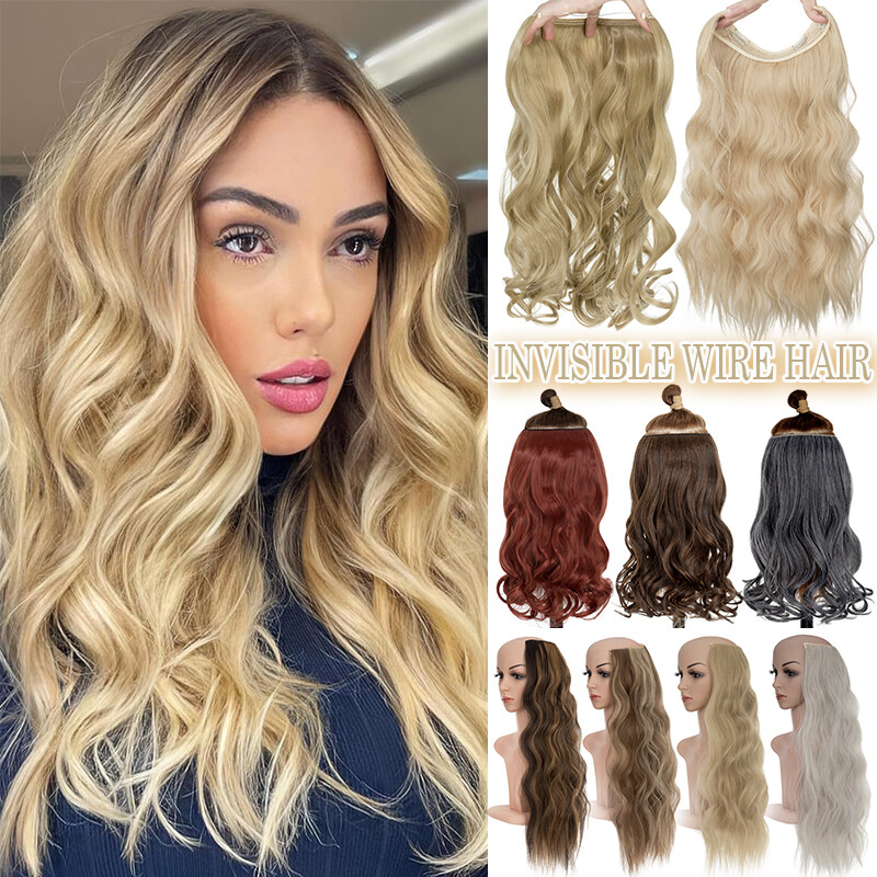 Invisible Wire In Hair Extensions Elastic Band Secret Miracle Ring Real as Human
