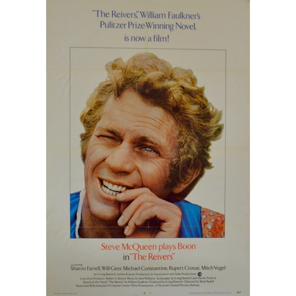 16mm Feature Film THE REIVERS (STEVE MCQUEEN!!) SCOPE!! (PLUS POSTER!!!!)
