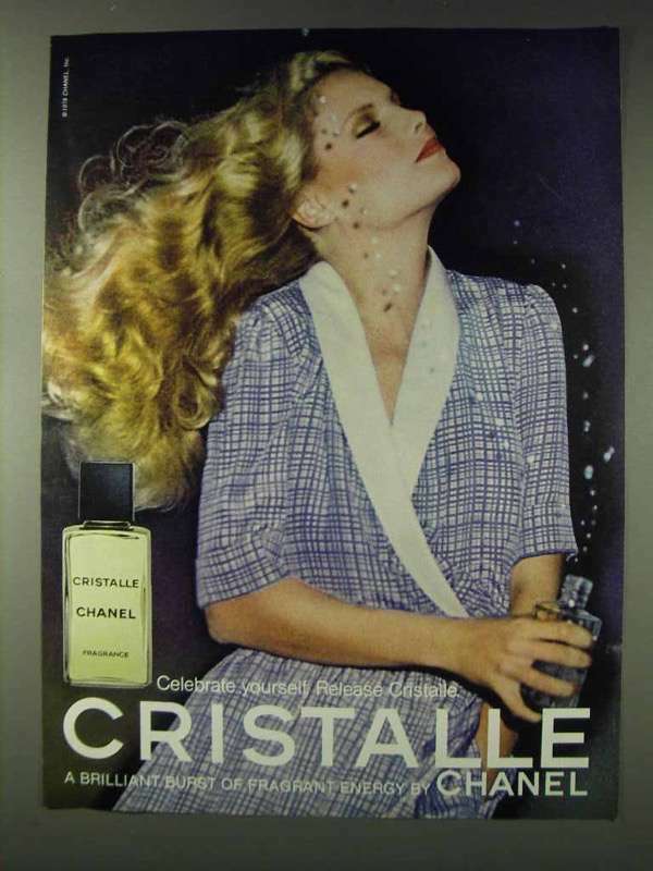 1978 Chanel Cristalle Perfume Vintage Ad for a Fresh Celebratory Fragrance