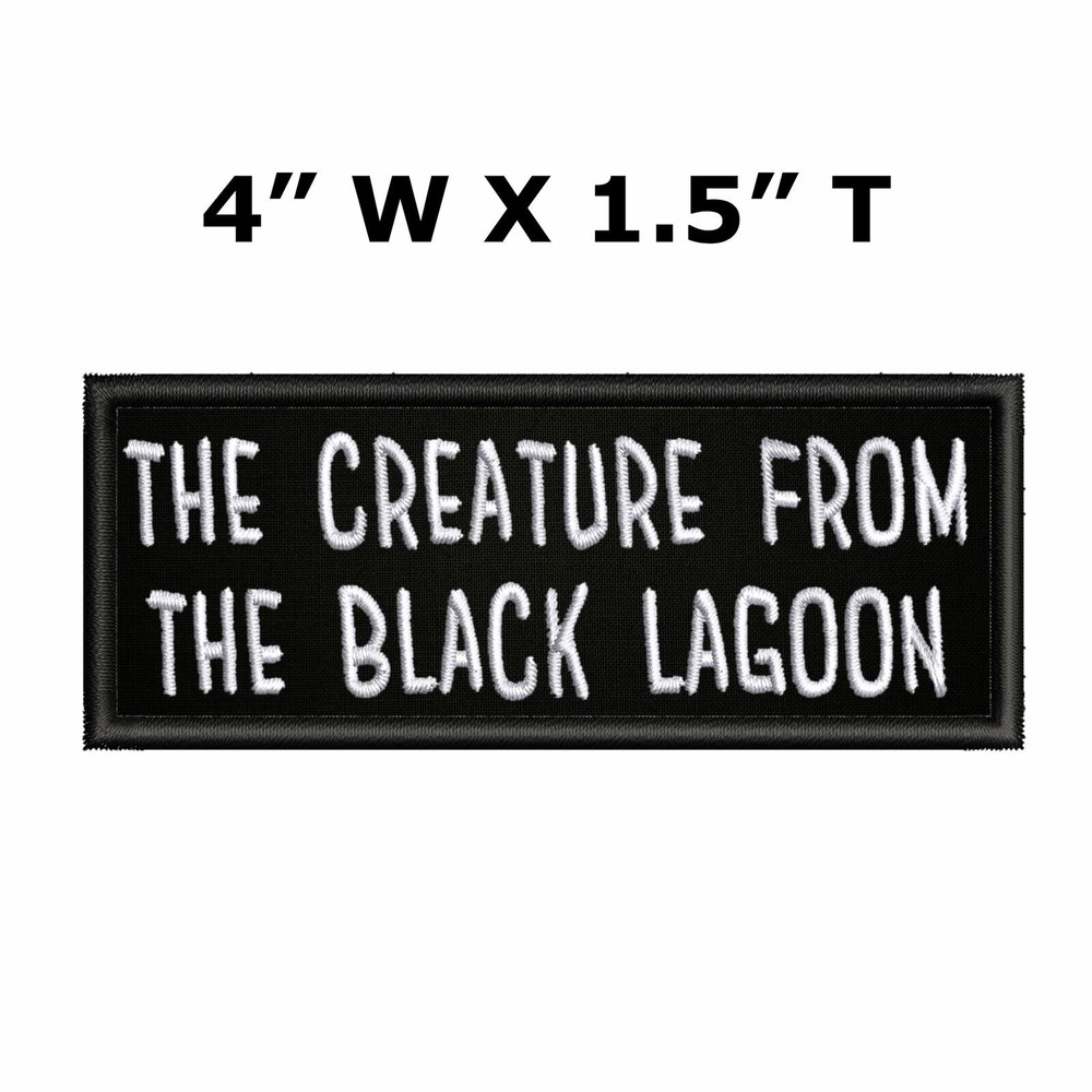 Creature From the Black Lagoon Patch Embroidered iron-on Applique Classic