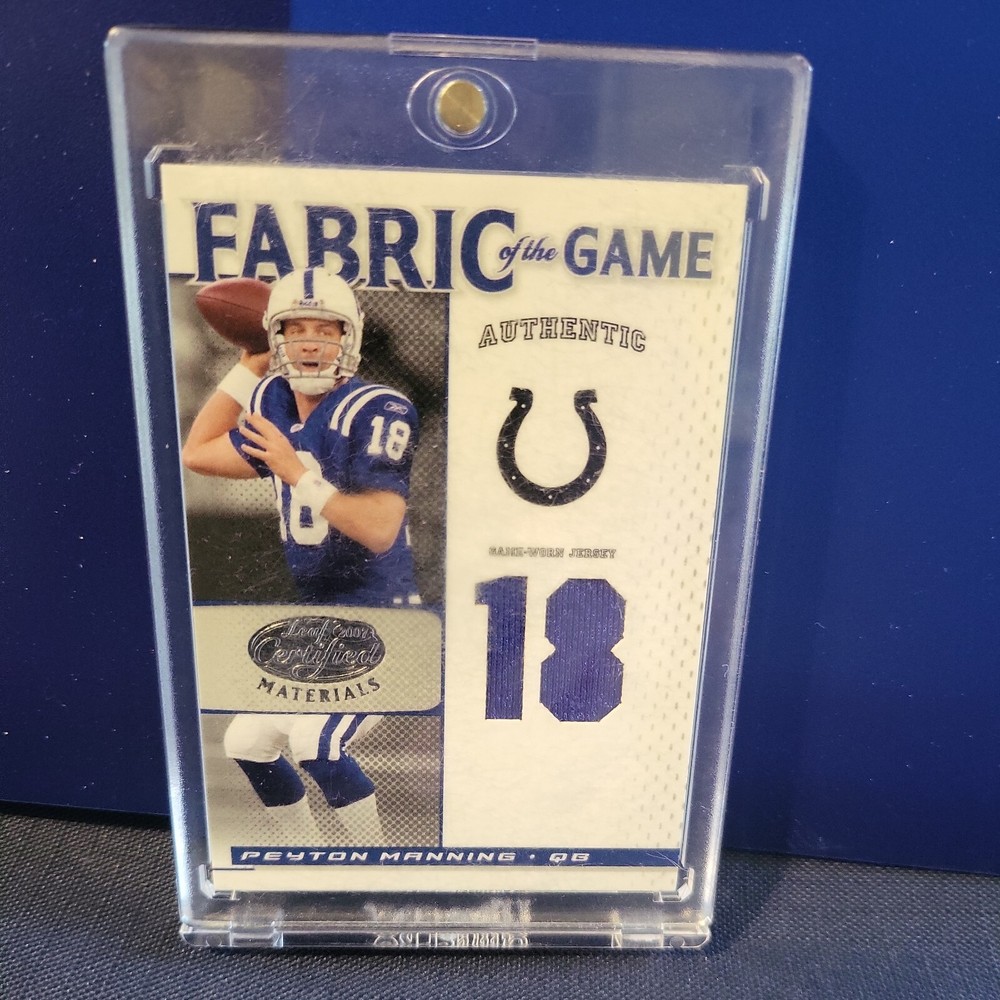 Peyton Manning 2007 Donruss Playoff CERTIFIED MATERIALS!!! NUMBERED TO 18!!!!