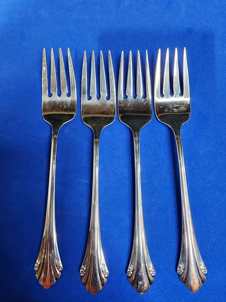ONEIDA COMMUNITY 1985 ENCHANTMENT Salad Forks Set of 4