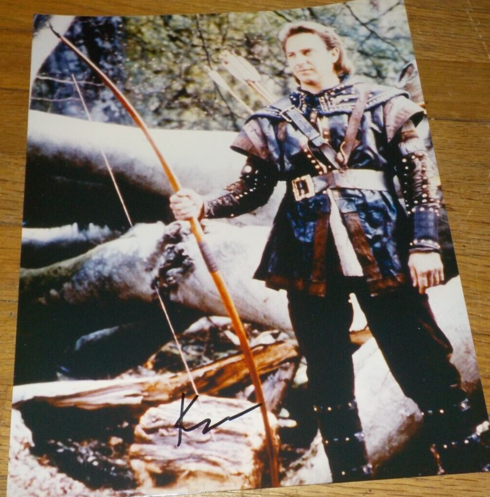 Kevin Costner, Robin Hood: Prince of Thieves, signed photo, 1991, COA