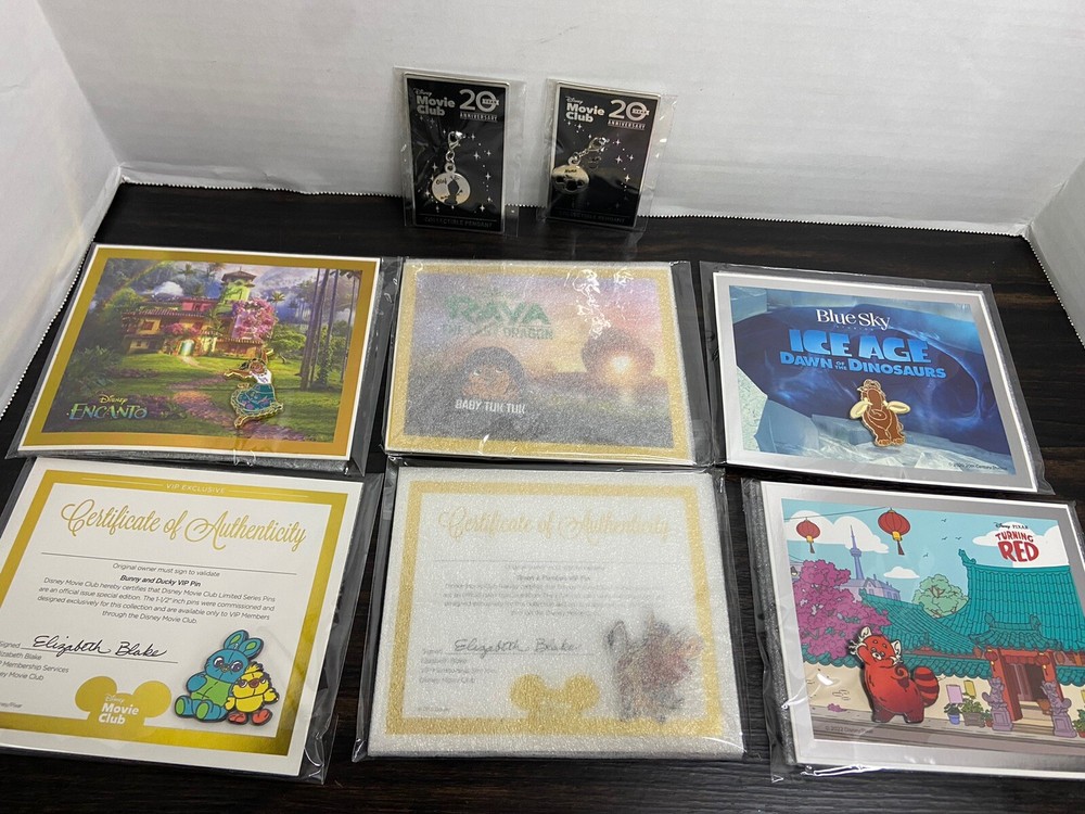 Authentic Disney Movie Club DMC / VIP Pins - Lot of 6 + Pendants Enchanto Pumba