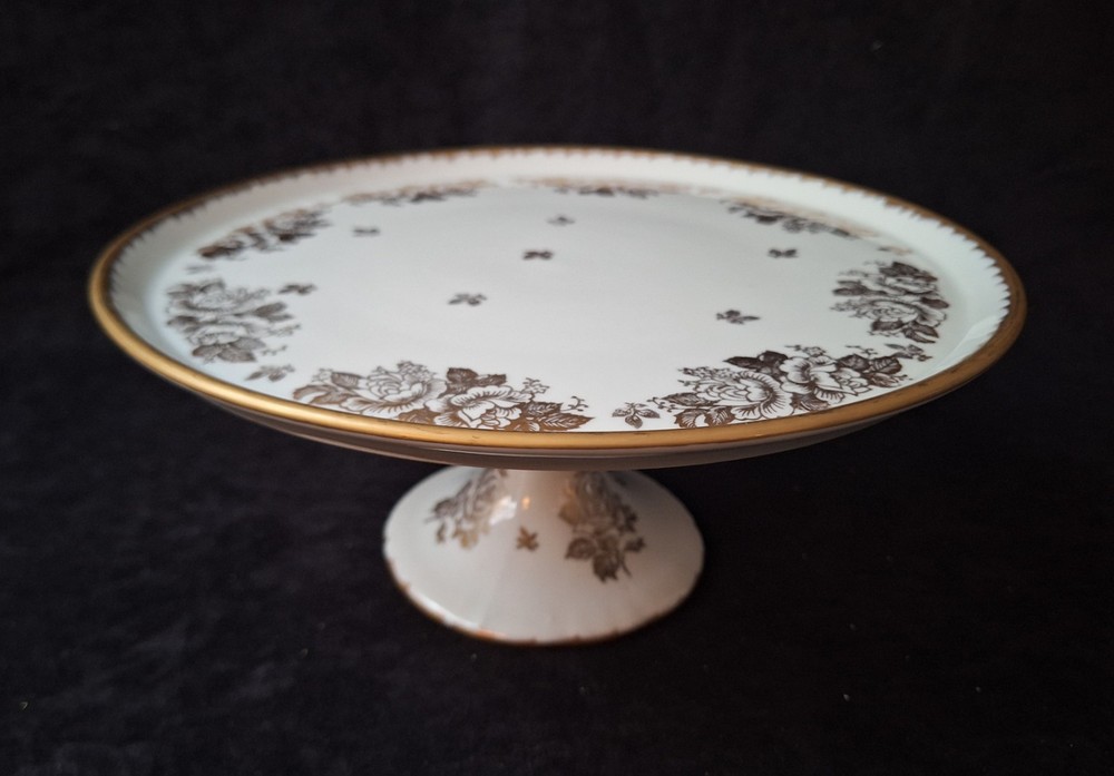 Vintage Fonde En 1789 Revol French Porcelain Pedestal Dish/Cake Stand
