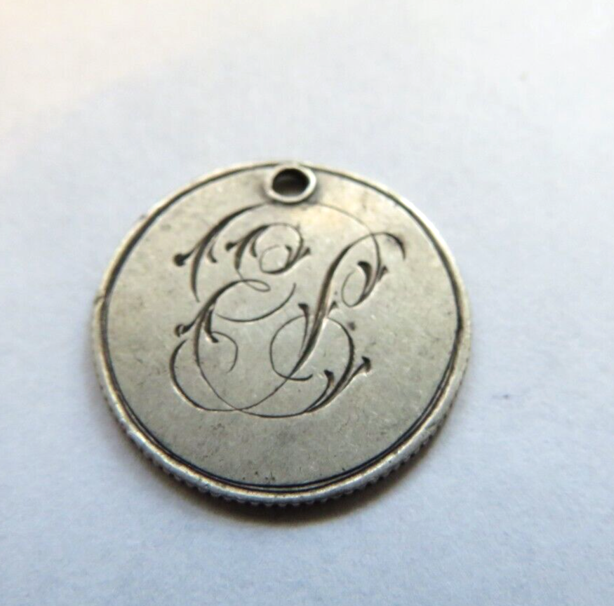 LOVE TOKEN PENDENT - OVER EARLY ENGLISH COIN
