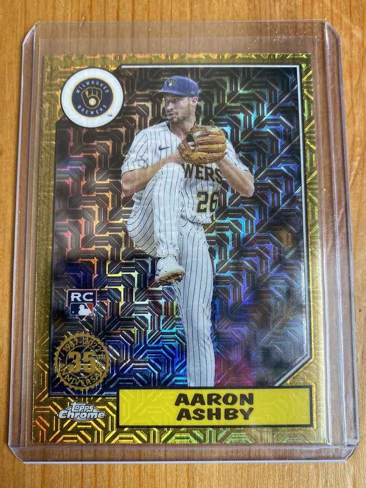 Aaron Ashby 2022 Topps 87 Silver Pack Chrome Series 2 #T87C2-39 Brewers RC-image
