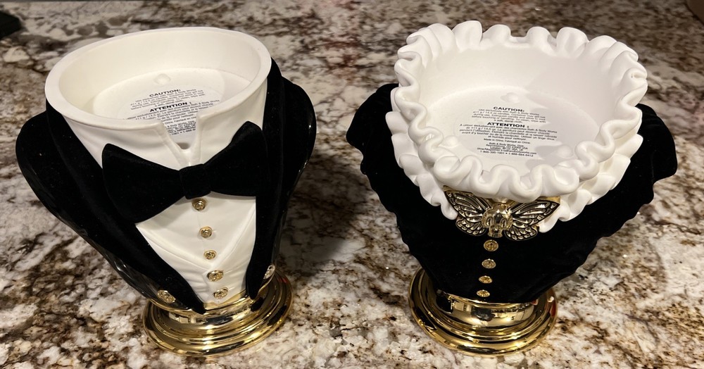 Bath & Body Works Candle Holders Halloween Headless Horseman Madam Vampire Maid