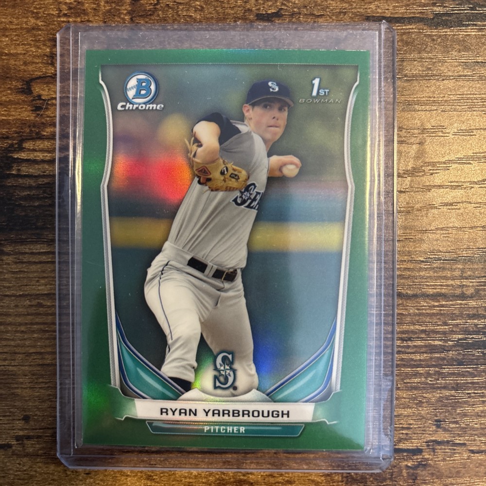 2014 Bowman Draft #CDP105 Ryan Yarbrough Chrome Green Refractor /150