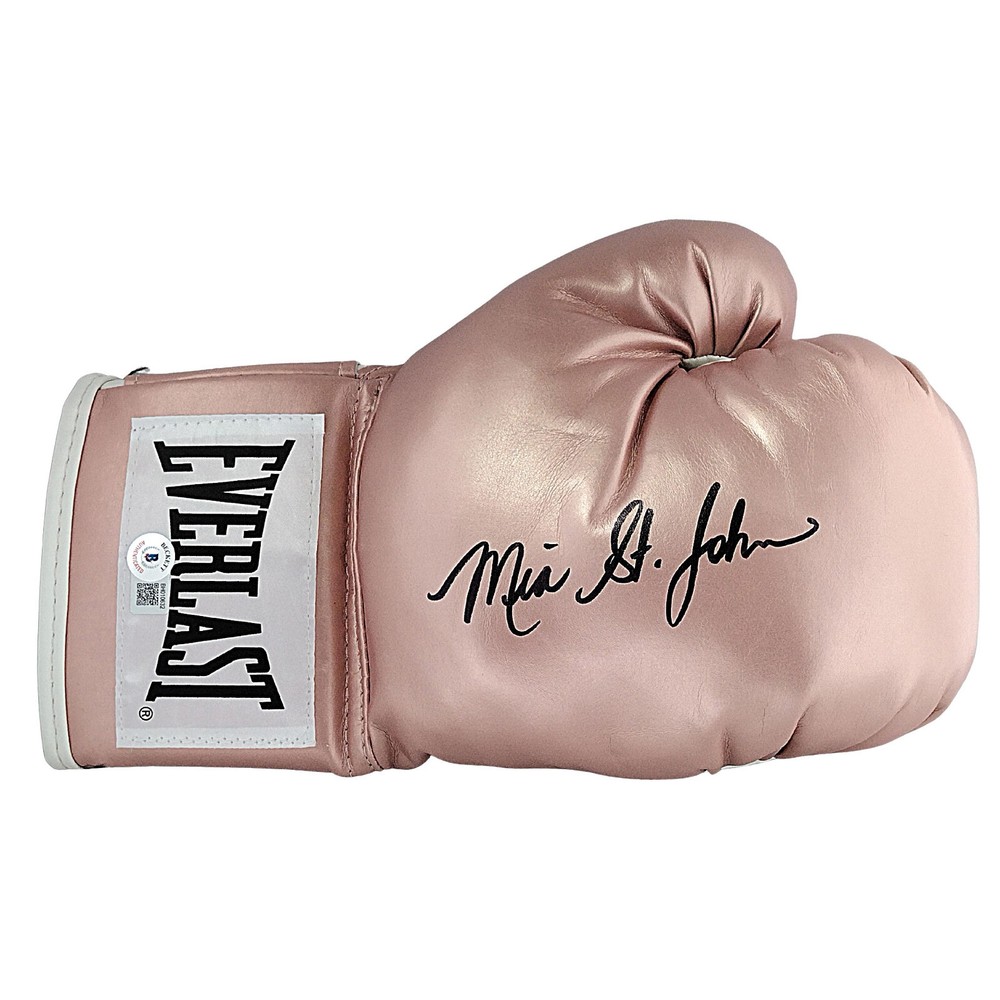 Mia St. John Signed Boxing Glove Pink Everlast Boxer Beckett Autograph COA Proof
