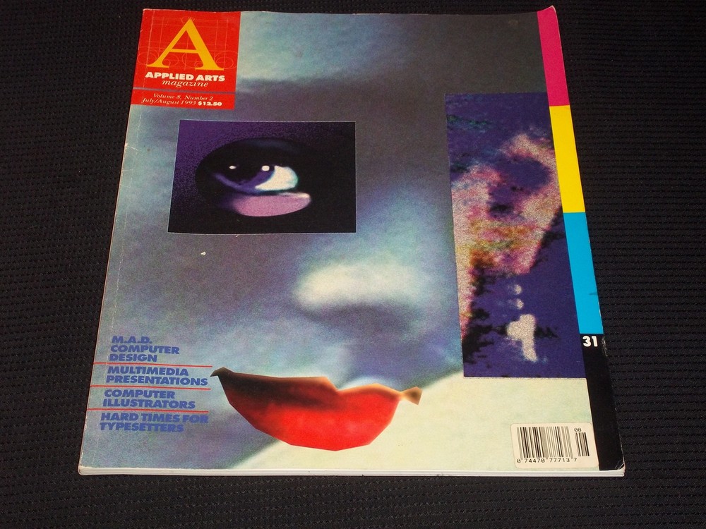 1993 JULY APPLIED ARTS MAGAZINE - M.A.D. COMPUTER DESIGN FRONT COVER - E 3117