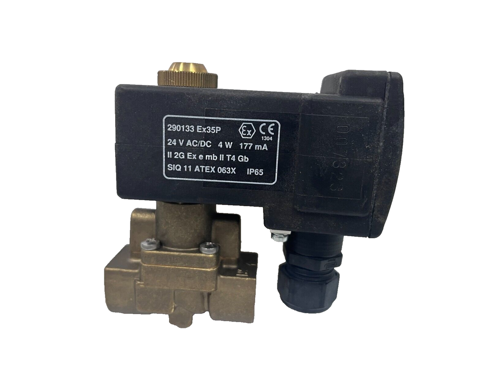 JAKSA B27S High Pressure Solenoid Valve 2/2 NC G1/2 70 bar ATEX coil 24V AC/DC