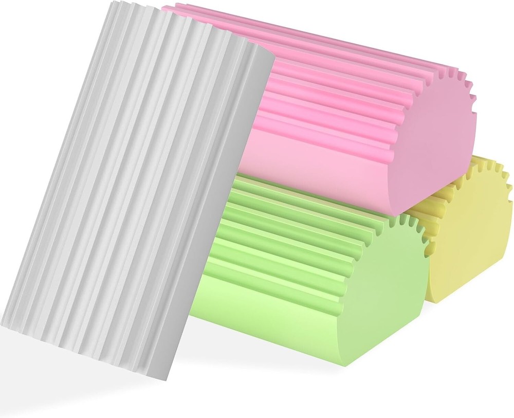 4-Pack Reusable Magic Dusting Sponge Brush for Damp Cleaning