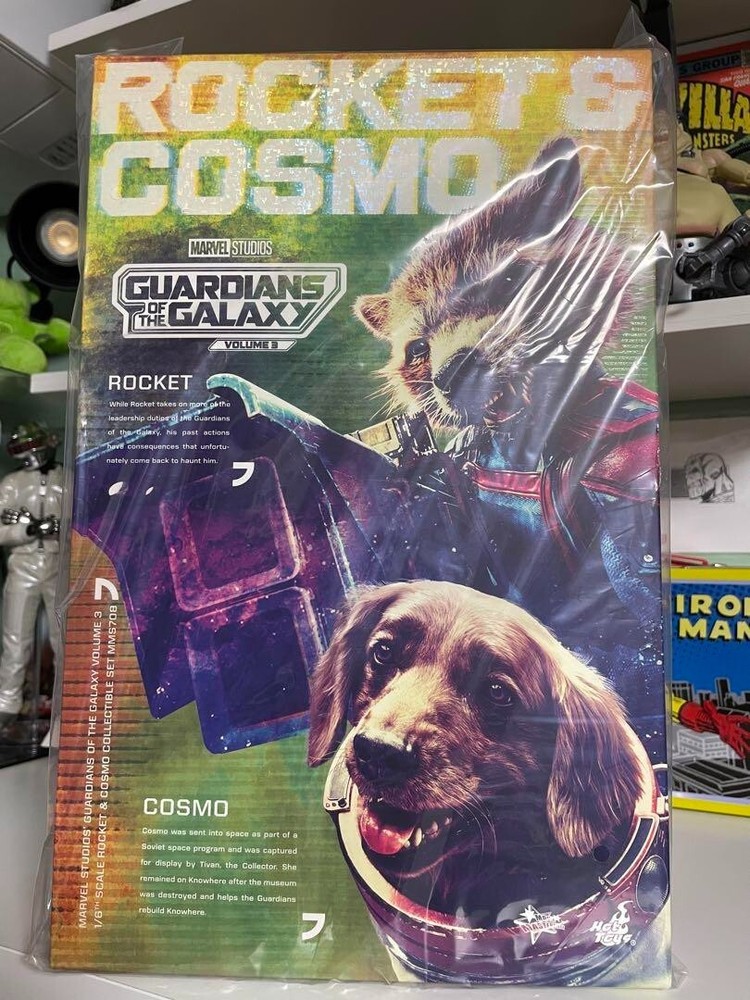 Hot Toys Movie Masterpiece Guardians of the Galaxy Rocket & Cosmo 1/6 Figure New