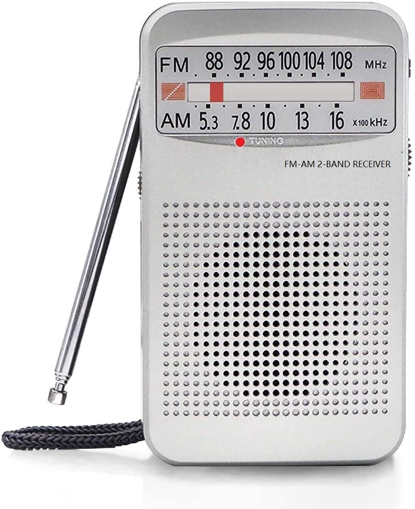AM FM Portable Pocket Radio, Compact Transistor Radios - Best Reception, Loud