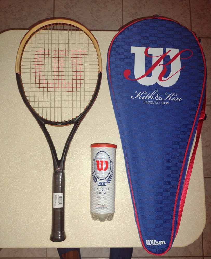 Kith & Kin Wilson Ultra V4 100 Limited 2024 Tennis Racket with Free White Balls $30 Value