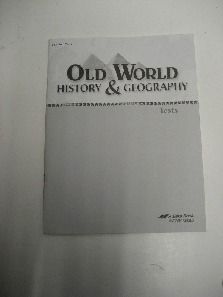 Abeka Grade 5 Old World History & Geography Student tests-image