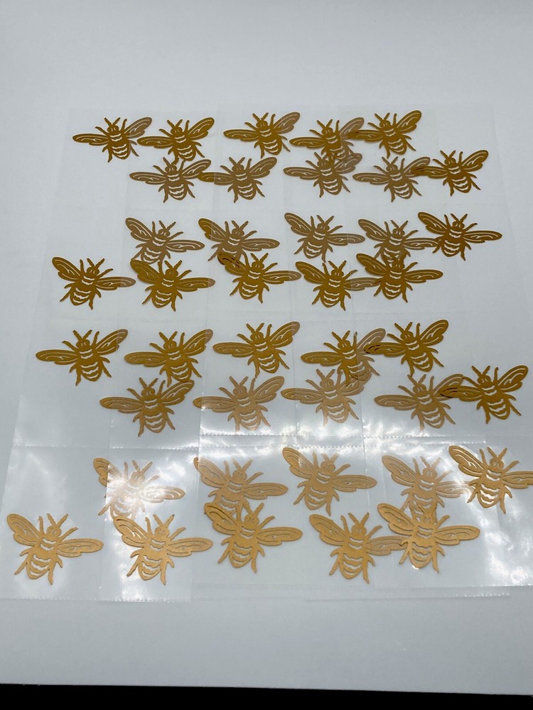 Lote de 5 tiras de pegatinas para álbumes de recortes de abejas de la señora Grossman’s-image