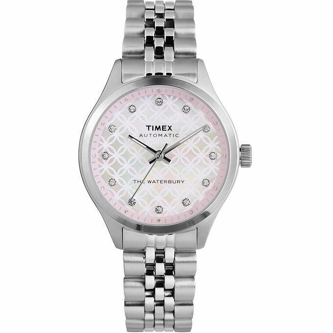 $245 MSRP| Timex Women’s Waterbury Automatic Stainless Steel Watch - TW2U53300VQ