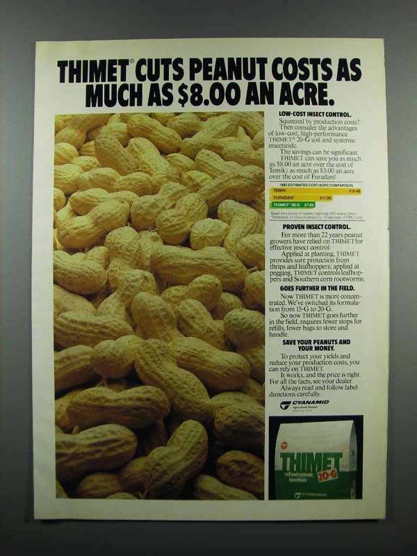 1983 Cyanamid Thimet 20-G Soil Insecticide Ad