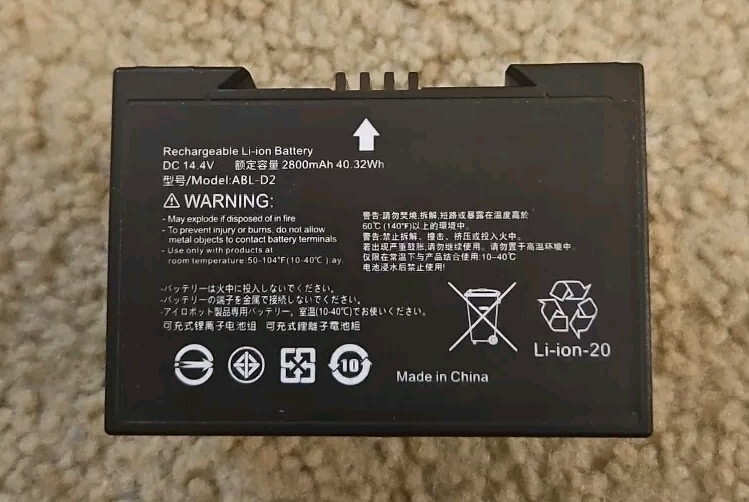 ABL-D2 Replacement Lithium Ion Battery for iRobot Roomba, Roomba Combo j5 i5-image