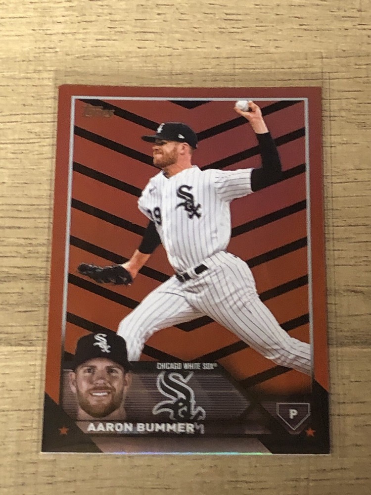 Aaron Bummer 2023 Topps Update Orange Black Foil Parallel 1023-8-image