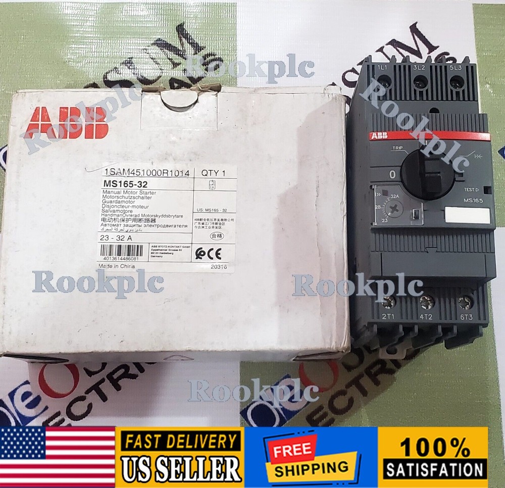 ABB MS165-32 1SAM451000R1014 CIRCUIT BREAKER RANGE 23-32AMP FREE FAST SHIPPING