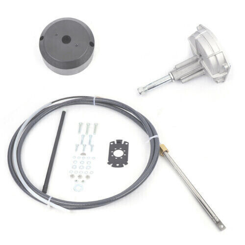 12ft Marine Outboard Steering Kit with Rotary Helm & Control Cables  