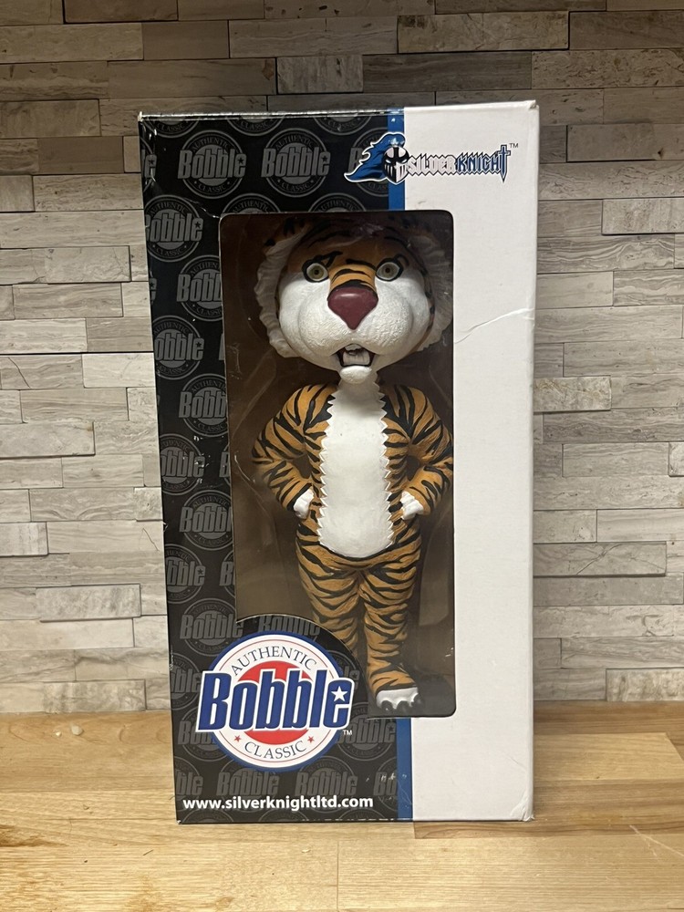 LSU Bobblehead Mike The Tiger Mascot By Silver Knight Vtg Authentic Bobblehead